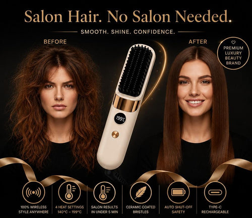 SilkPro™ Straightener Brush✨💛