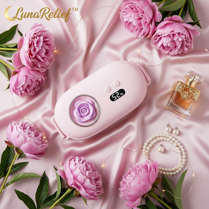 LunaRelief branded flat lay